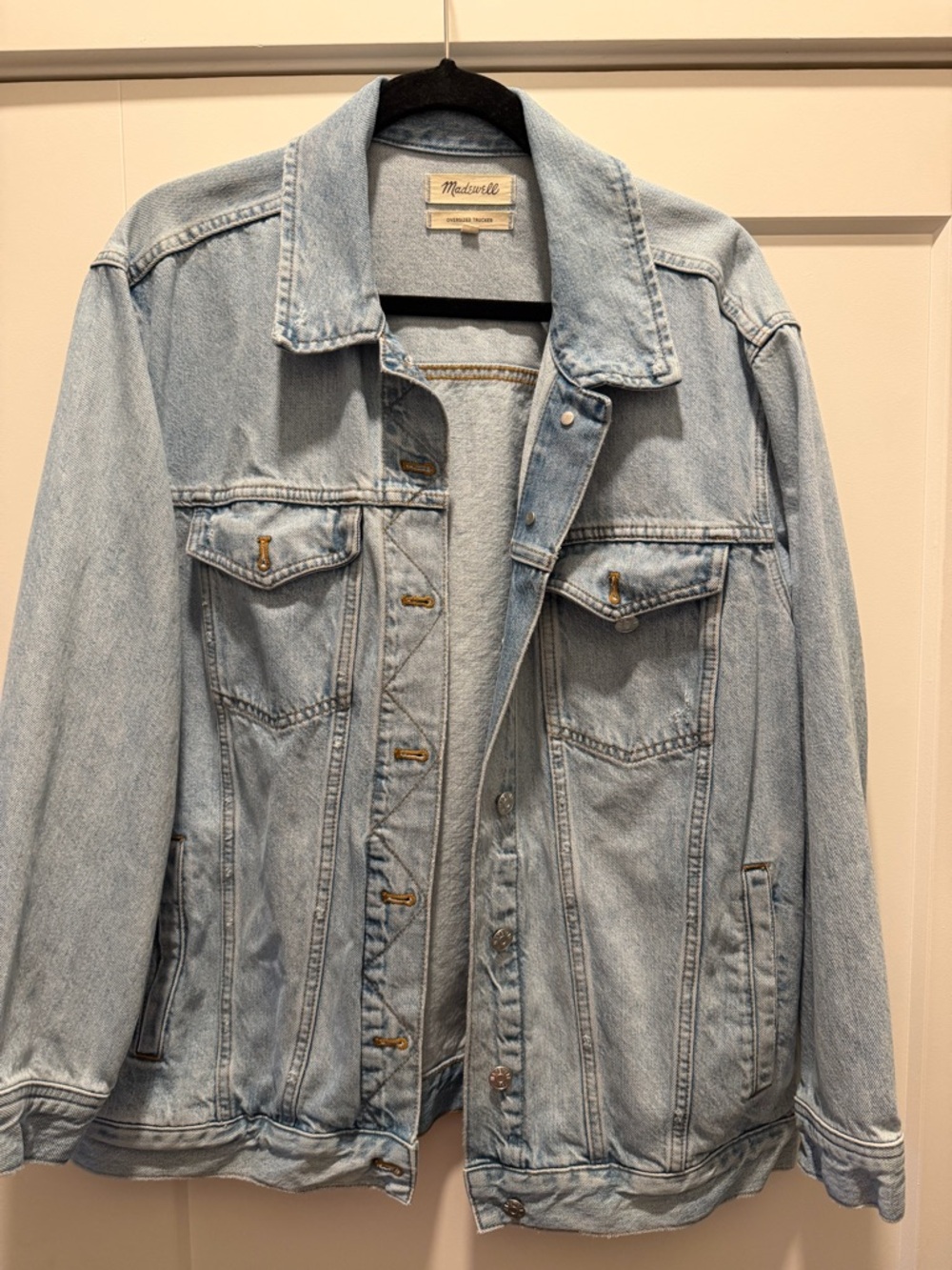 Madewell Light Oversized Trucker Denim Jacket